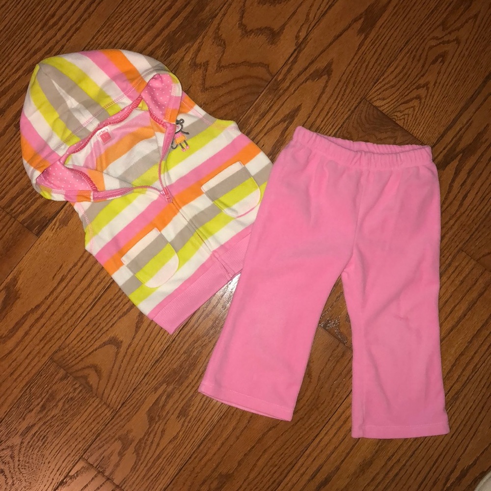 Carter’s Fleece Vest and Pants 18 months
